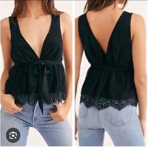 Free People Chante Lace Tank Top